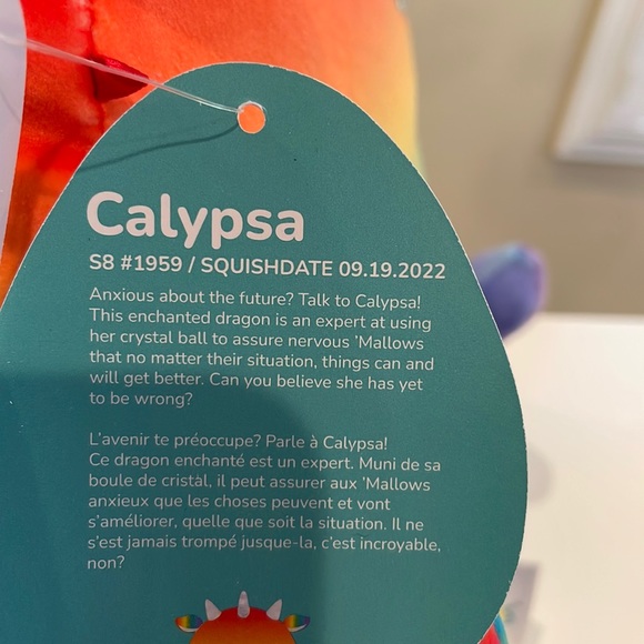 NWT 8” Calypsa the Rainbow Dragon Pride 🌈 Squishmallow - Picture 4 of 4